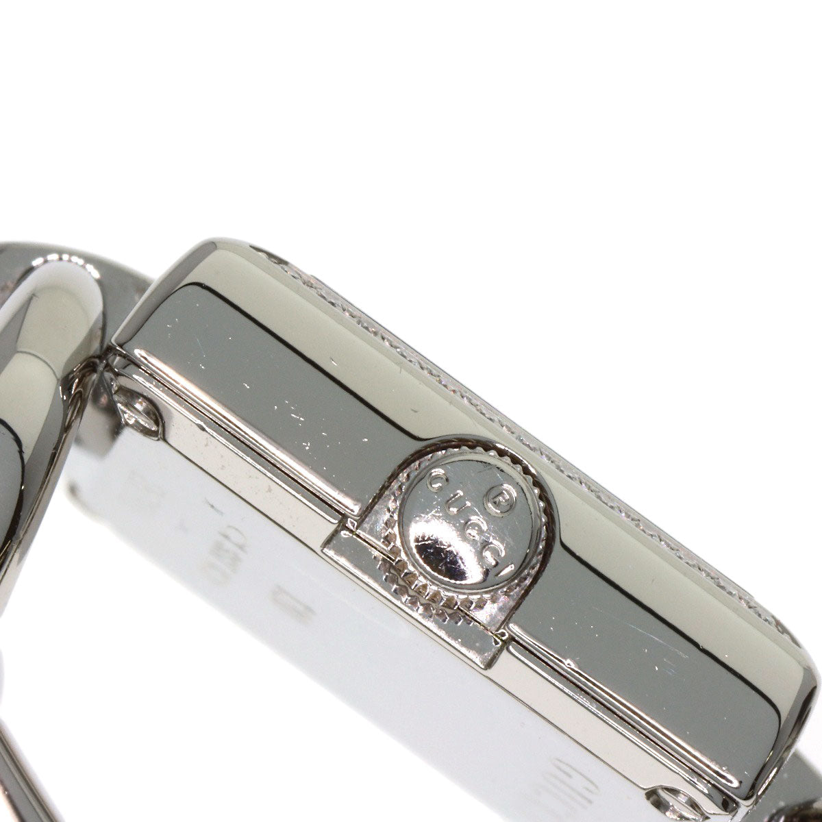 グッチ 120.00 トルナヴォーニ 4P ベゼル ダイヤモンド 腕時計 ステンレススチール/SS レディース 【中古】【GUCCI】