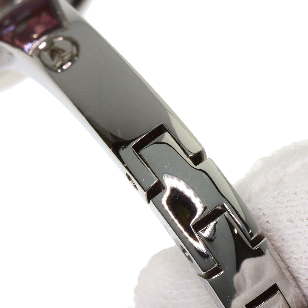 グッチ 120.00 トルナヴォーニ 4P ベゼル ダイヤモンド 腕時計 ステンレススチール/SS レディース 【中古】【GUCCI】