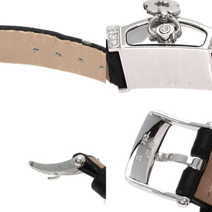 Van Cleef & Arpels Secret Dantelle Watches WRWF01E8 K18 White Gold/Satin & Leather Ladies