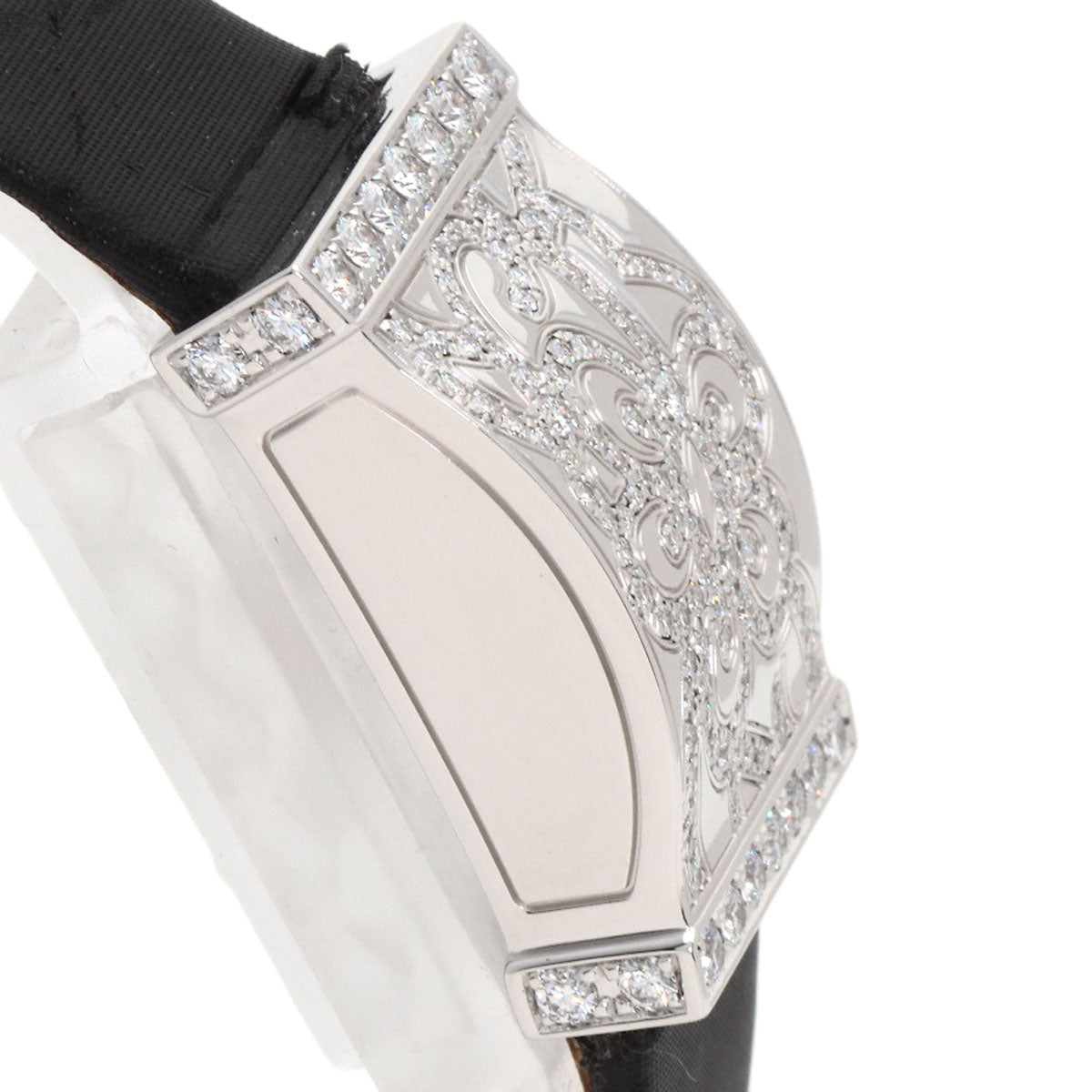 Van Cleef & Arpels Secret Dantelle Watches WRWF01E8 K18 White Gold/Satin & Leather Ladies