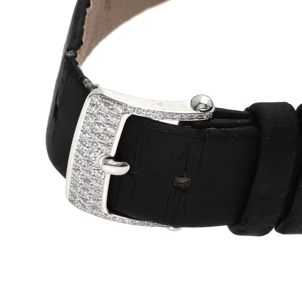 Van Cleef & Arpels Secret Dantelle Watches WRWF01E8 K18 White Gold/Satin & Leather Ladies
