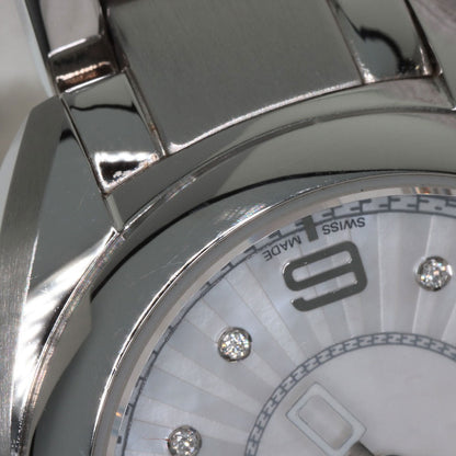 FENDI Moment 8P Diamond Watches 21000S Stainless Steel/Stainless Steel Ladies