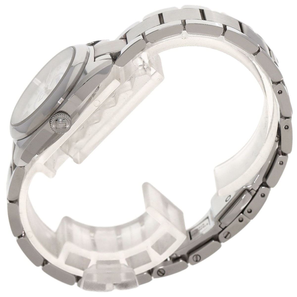 FENDI Moment 8P Diamond Watches 21000S Stainless Steel/Stainless Steel Ladies