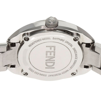 FENDI Moment 8P Diamond Watches 21000S Stainless Steel/Stainless Steel Ladies