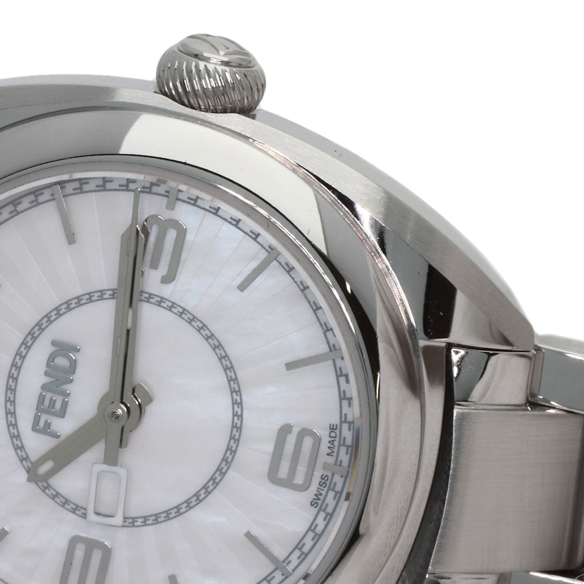 FENDI Moment Watches 21000S Stainless Steel/Stainless Steel Ladies