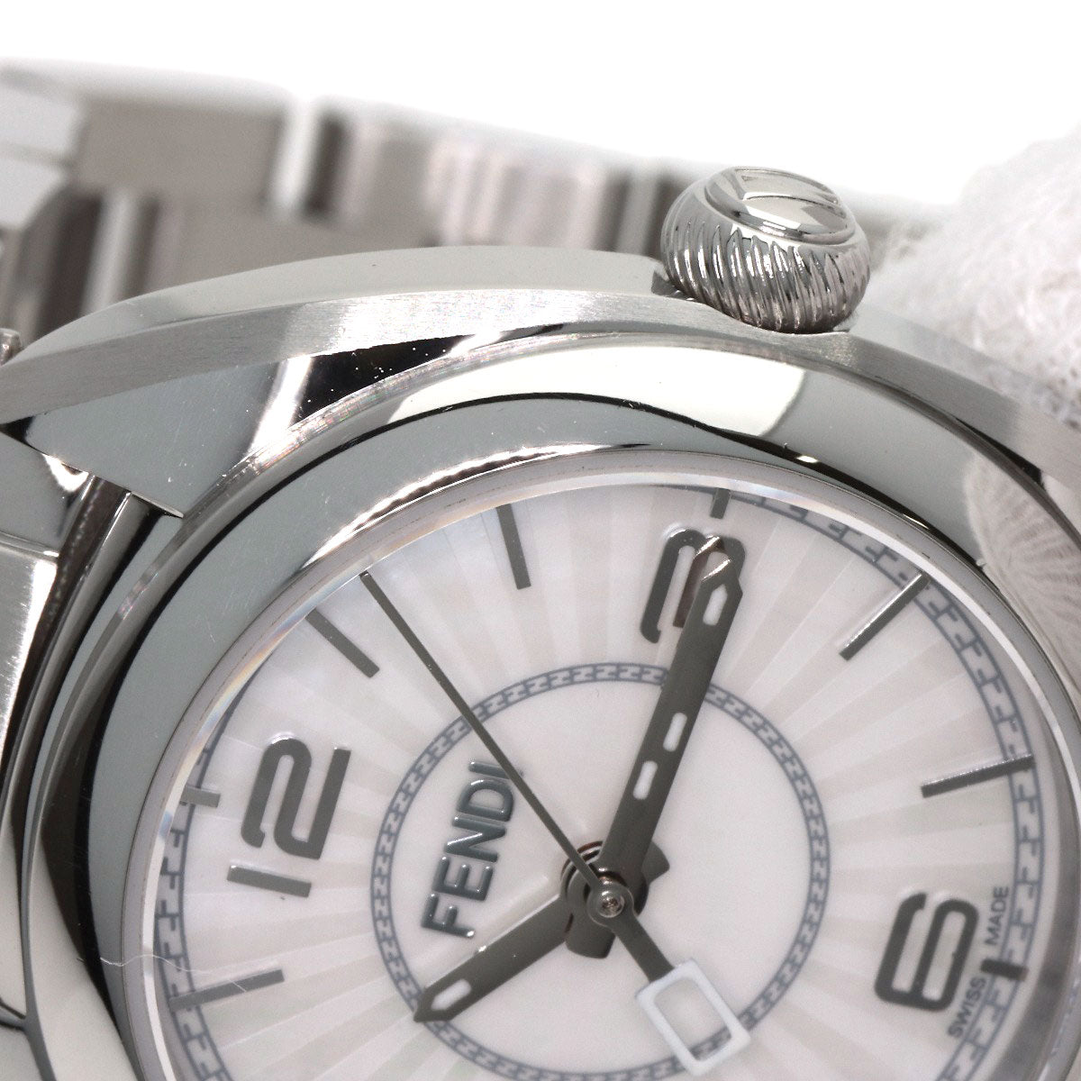FENDI Moment Watches 21000S Stainless Steel/Stainless Steel Ladies