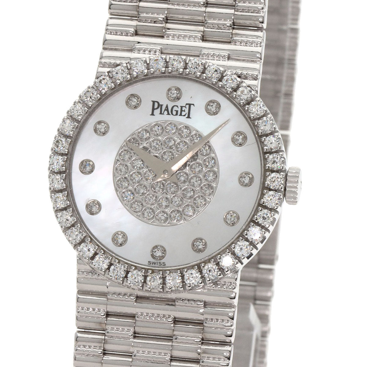 PIAGET Tradition Diamond Watches 9706G2 K18 White Gold/K18 White Gold Ladies