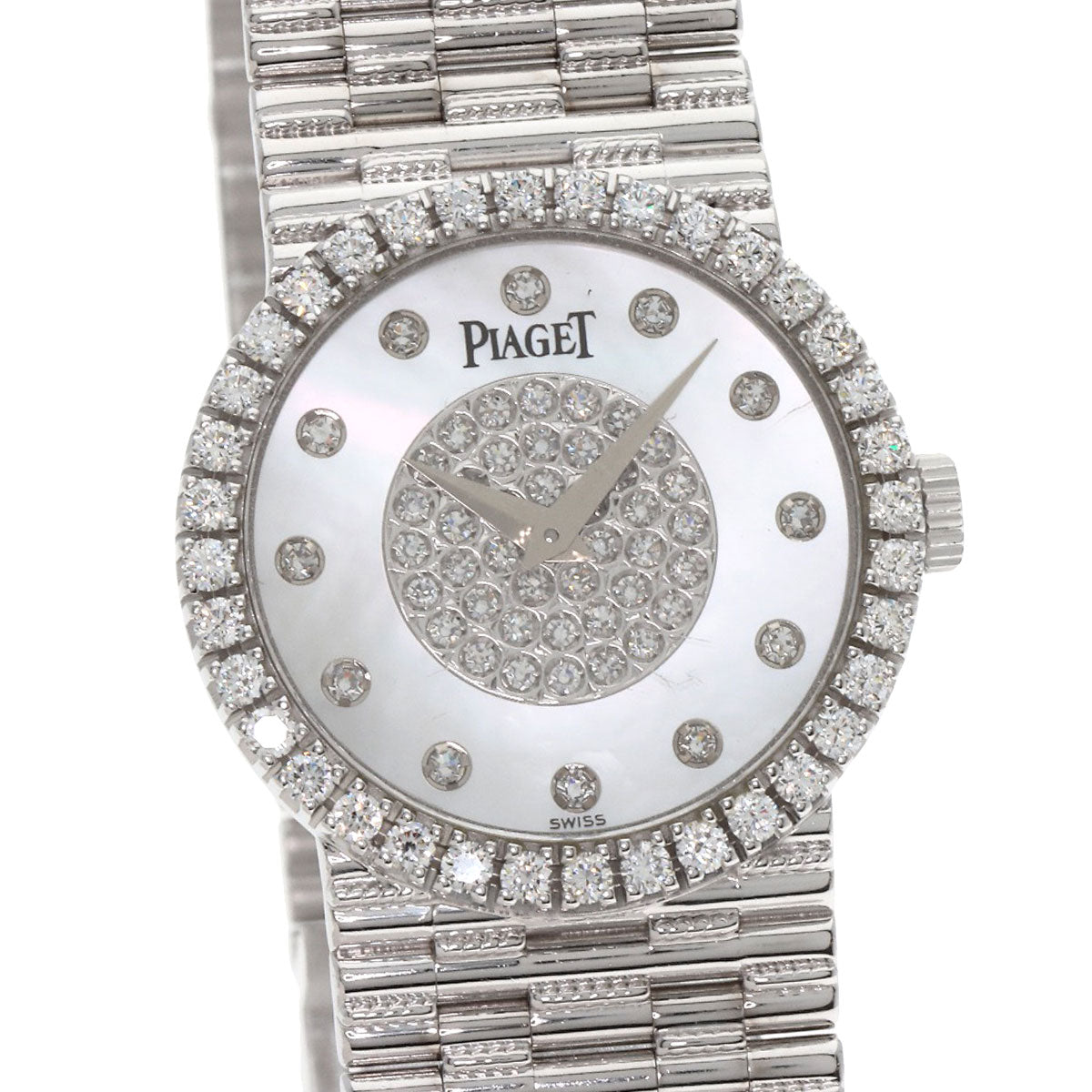 PIAGET Tradition Diamond Watches 9706G2 K18 White Gold/K18 White Gold Ladies