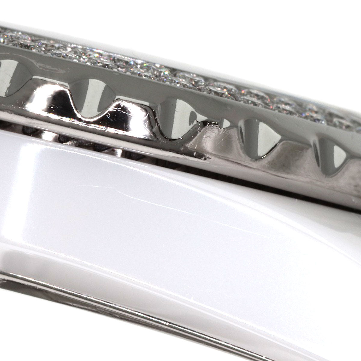 CHANEL J12 1.3" BezelDiamond Watches H0967 Ceramic/Ceramic Ladies