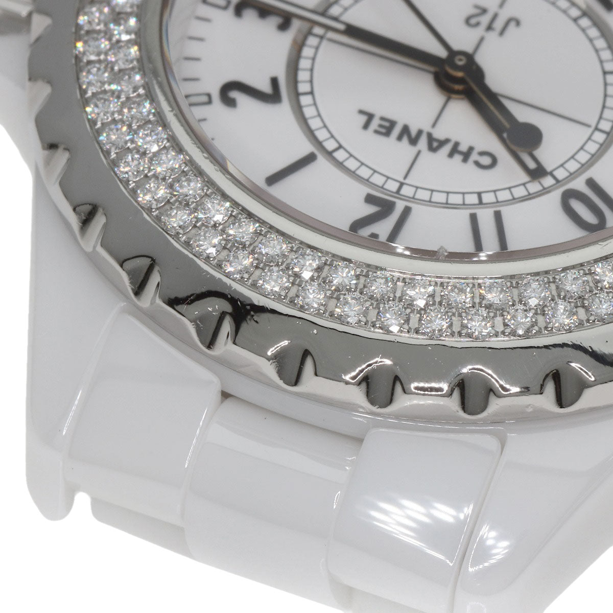 CHANEL J12 1.3" BezelDiamond Watches H0967 Ceramic/Ceramic Ladies
