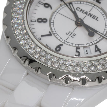 CHANEL J12 1.3" BezelDiamond Watches H0967 Ceramic/Ceramic Ladies