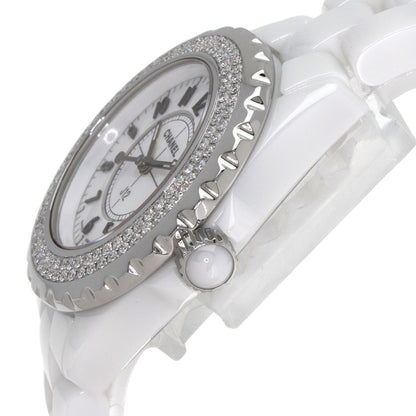 CHANEL J12 1.3" BezelDiamond Watches H0967 Ceramic/Ceramic Ladies