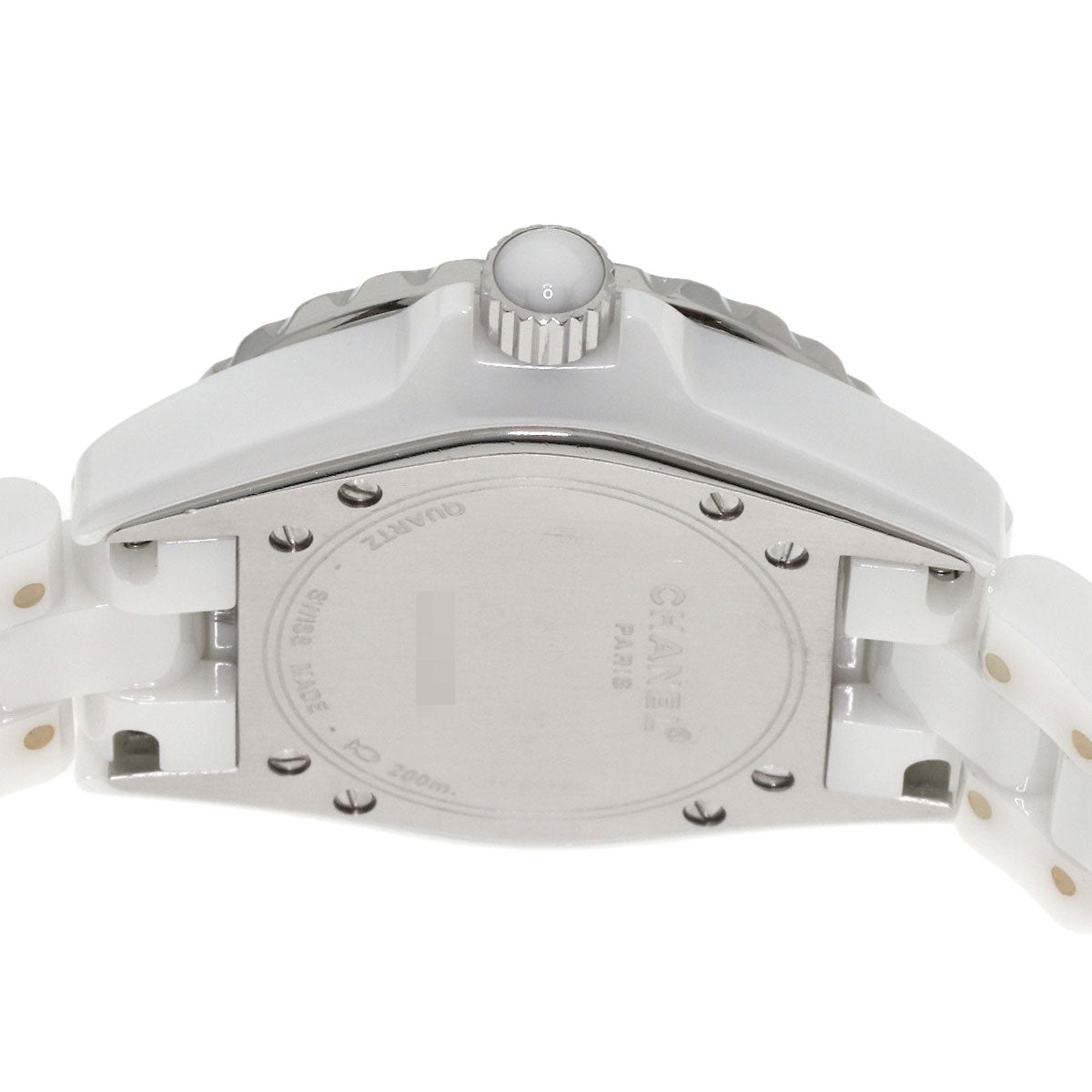 CHANEL J12 1.3" BezelDiamond Watches H0967 Ceramic/Ceramic Ladies