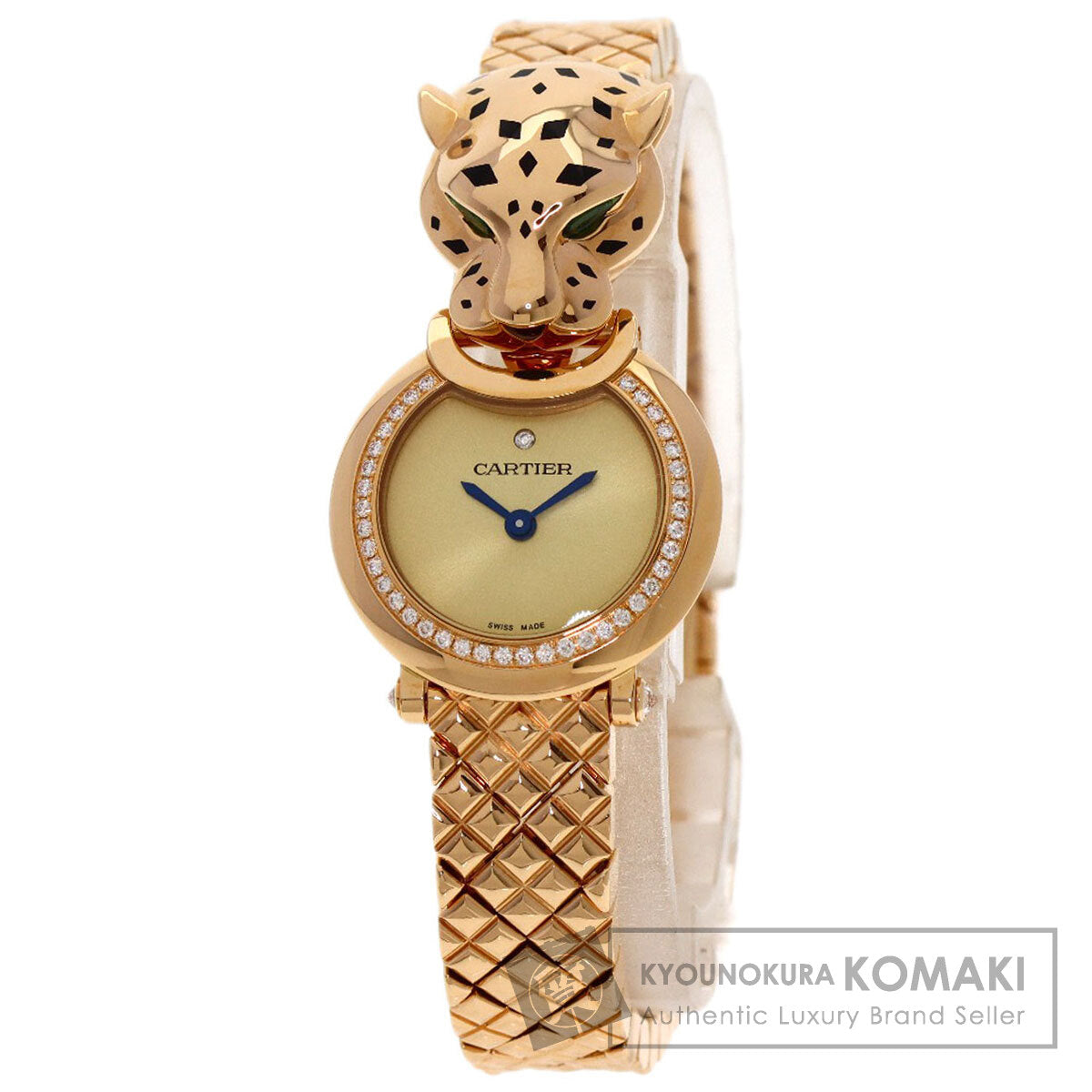 CARTIER PANTHERE Unused Diamond with time setting pin Watches HPI01381 K18 Pink Gold/18K Pink Gold Ladies