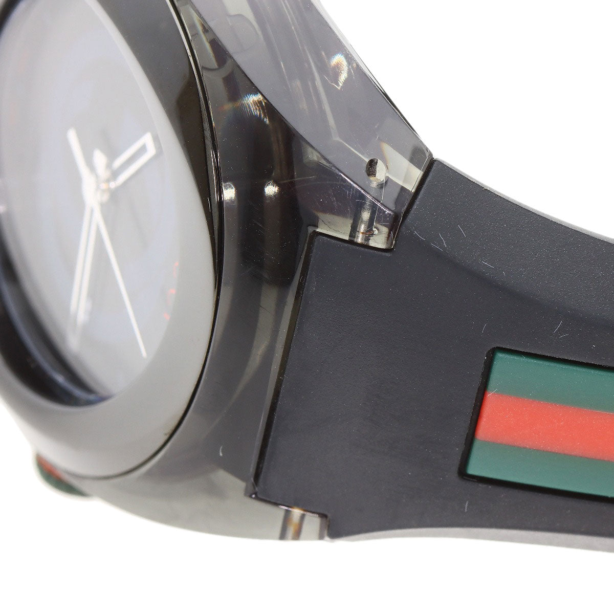 GUCCI SYNC Sherry Line Watches 137.1 Stainless Steel/Rubber mens