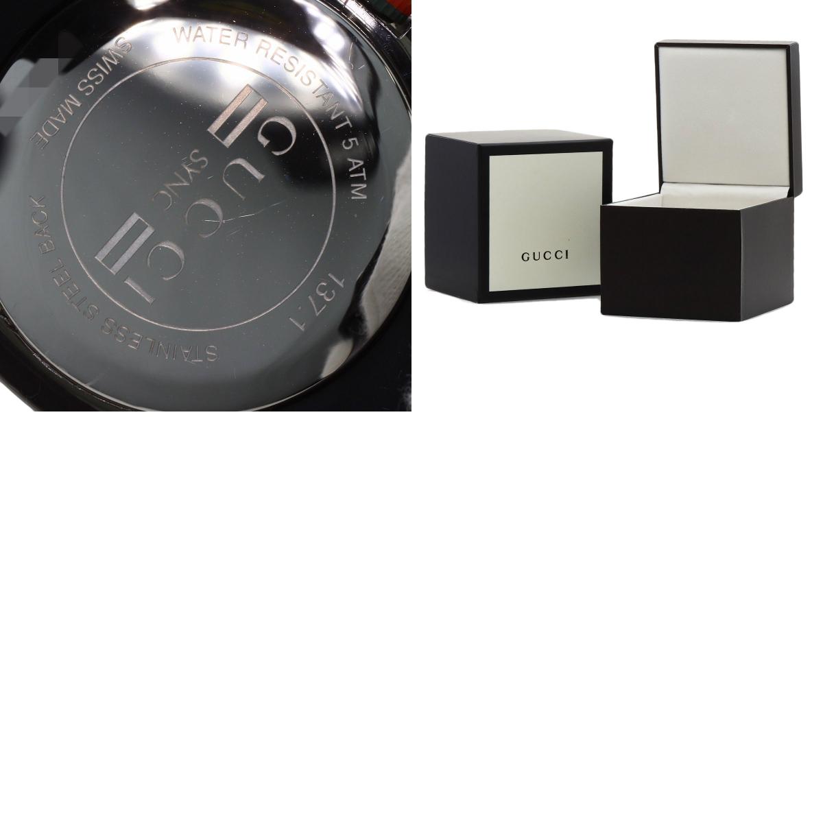 GUCCI SYNC Sherry Line Watches 137.1 Stainless Steel/Rubber mens