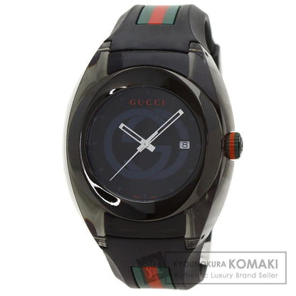 GUCCI SYNC Sherry Line Watches 137.1 Stainless Steel/Rubber mens