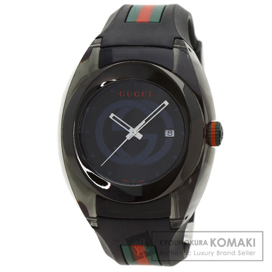 GUCCI SYNC Sherry Line Watches 137.1 Stainless Steel/Rubber mens
