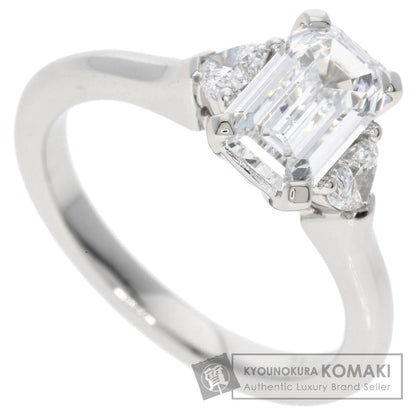 GRAFF Promise Emerald Cut Diamond D-VS2 Ring Platinum PT950 Ladies [Used]