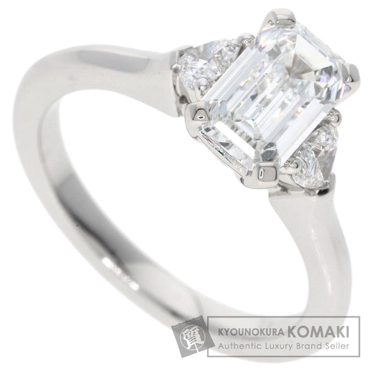 GRAFF Promise Emerald Cut Diamond D-VS2 Ring Platinum PT950 Ladies [Used]