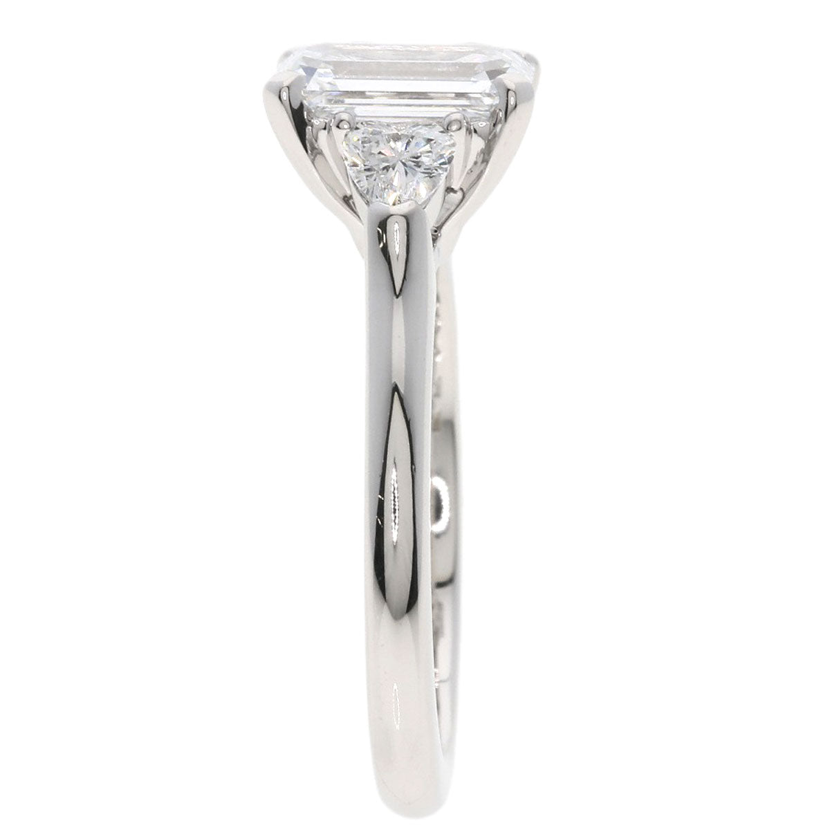 GRAFF Promise Emerald Cut Diamond D-VS2 Ring Platinum PT950 Ladies [Used]