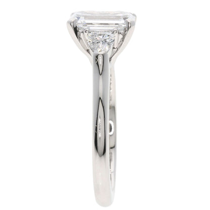 GRAFF Promise Emerald Cut Diamond D-VS2 Ring Platinum PT950 Ladies [Used]