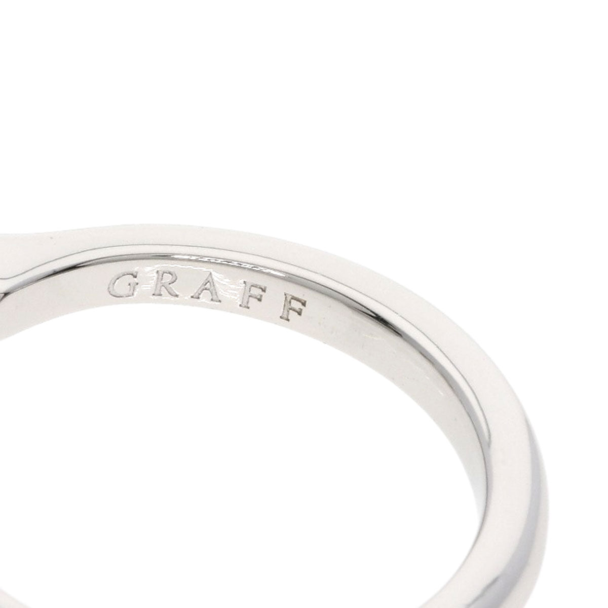 GRAFF Promise Emerald Cut Diamond D-VS2 Ring Platinum PT950 Ladies [Used]