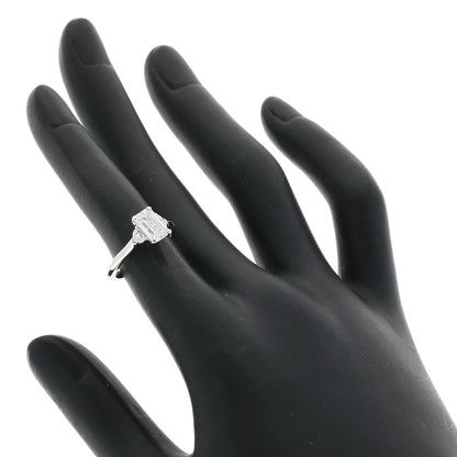 GRAFF Promise Emerald Cut Diamond D-VS2 Ring Platinum PT950 Ladies [Used]