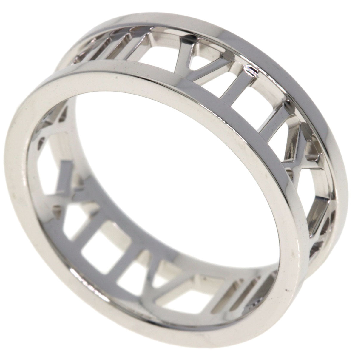 TIFFANY&Co. Open atlas Ring K18 White Gold Ladies [Used]