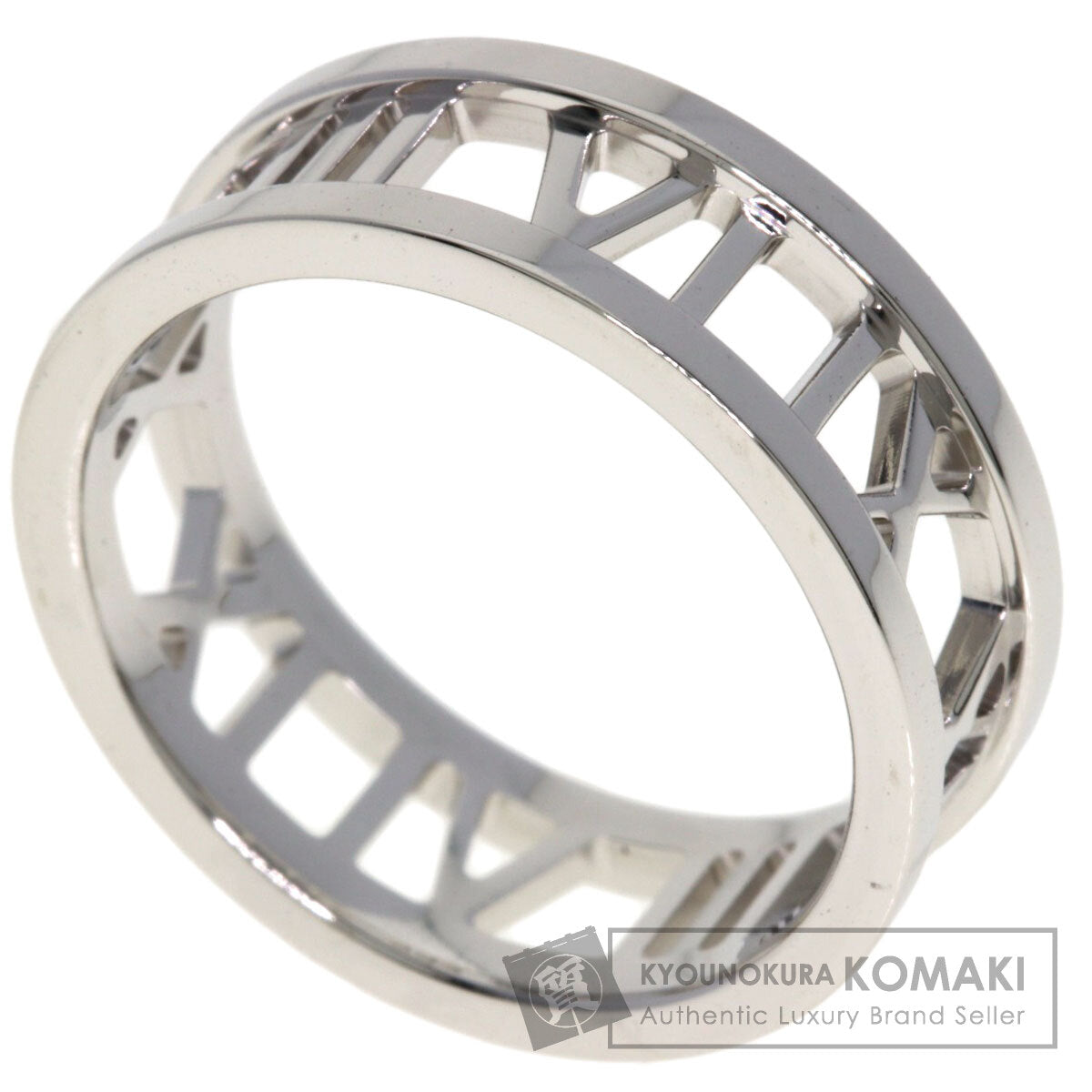 TIFFANY&Co. Open atlas Ring K18 White Gold Ladies [Used]