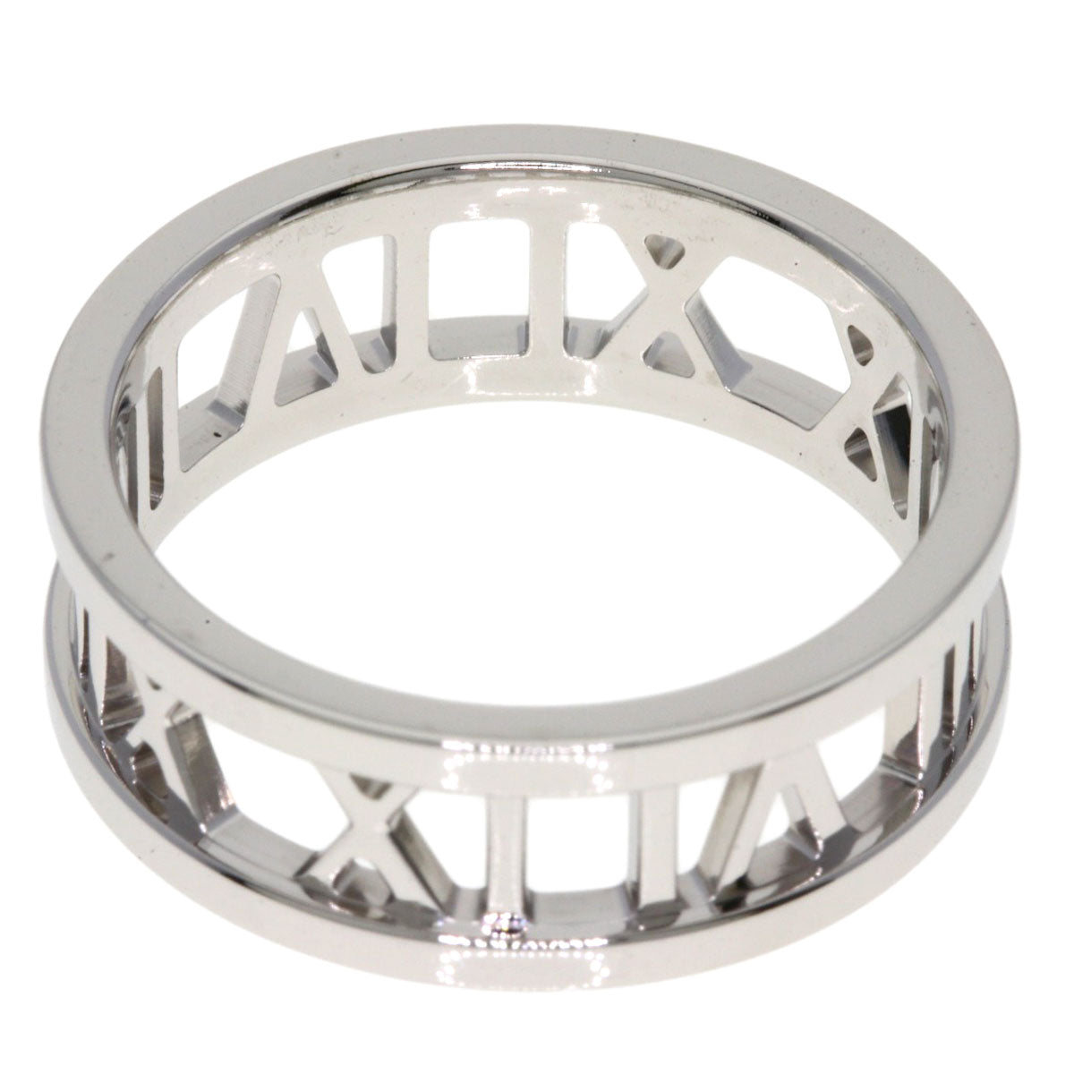 TIFFANY&Co. Open atlas Ring K18 White Gold Ladies [Used]