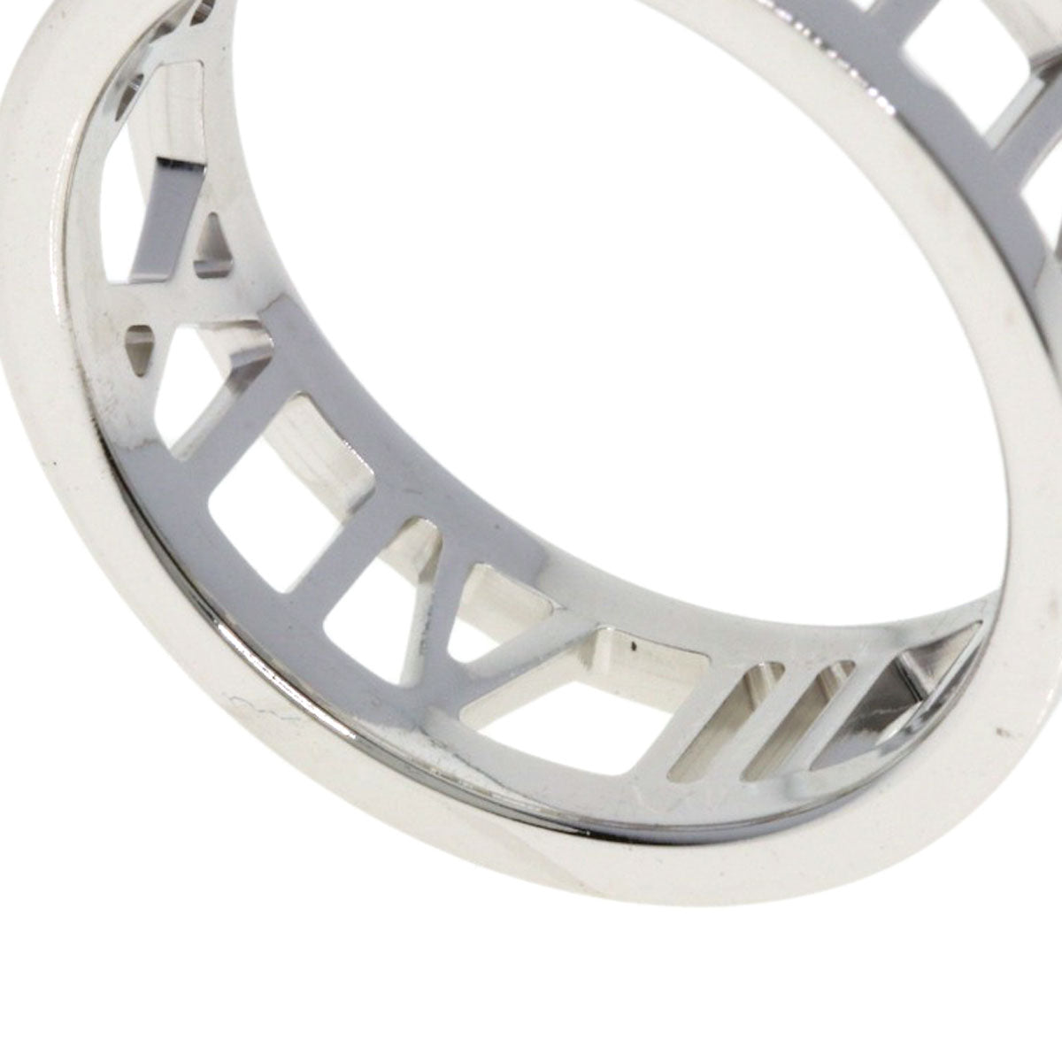 TIFFANY&Co. Open atlas Ring K18 White Gold Ladies [Used]