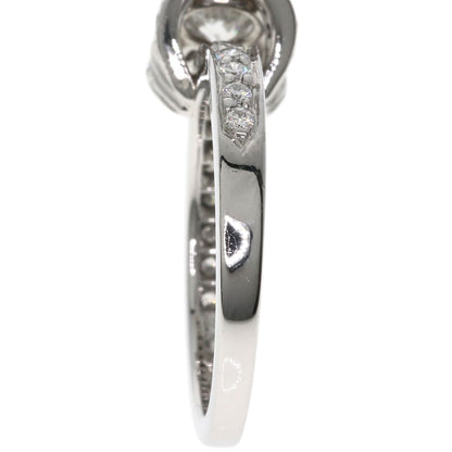 ティファニー リボン ソリティア ダイヤモンド リング・指輪 プラチナPT950 レディース 【中古】【TIFFANY&Co.】