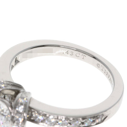 ティファニー リボン ソリティア ダイヤモンド リング・指輪 プラチナPT950 レディース 【中古】【TIFFANY&Co.】