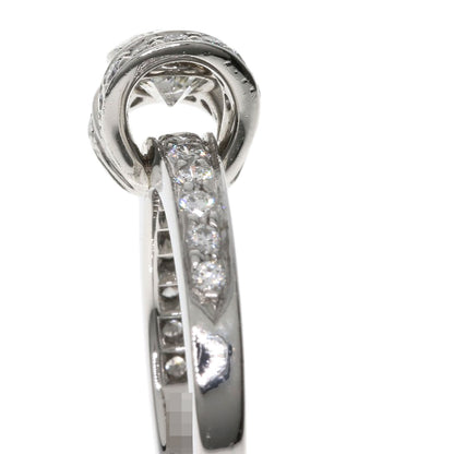ティファニー リボン ソリティア ダイヤモンド リング・指輪 プラチナPT950 レディース 【中古】【TIFFANY&Co.】