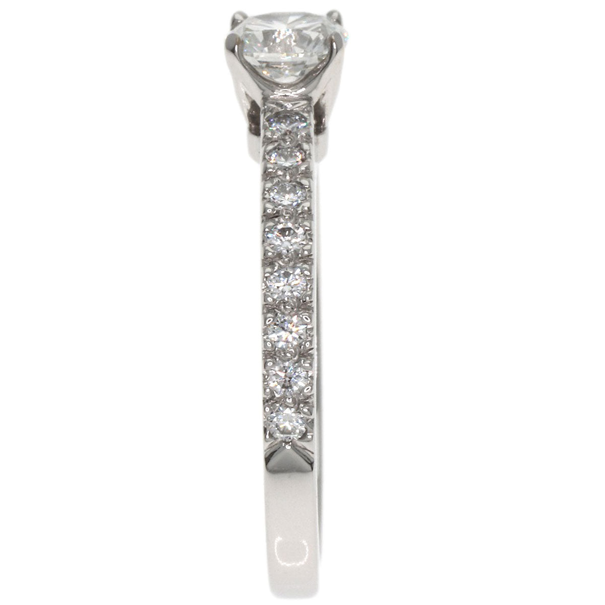 TIFFANY&Co. Solitaire Diamond Ring Platinum PT950 Ladies [Used]
