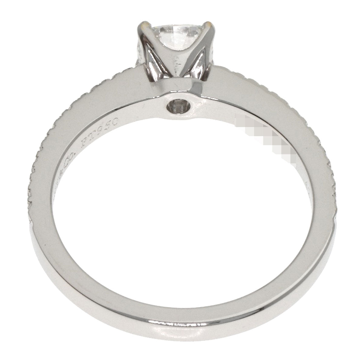 TIFFANY&Co. Solitaire Diamond Ring Platinum PT950 Ladies [Used]