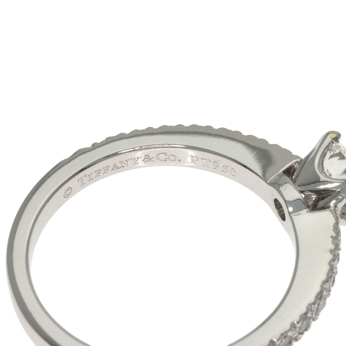 TIFFANY&Co. Solitaire Diamond Ring Platinum PT950 Ladies [Used]