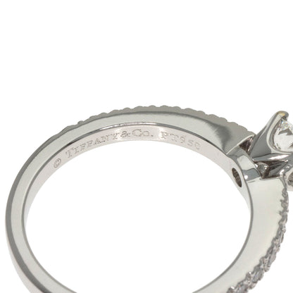 TIFFANY&Co. Solitaire Diamond Ring Platinum PT950 Ladies [Used]