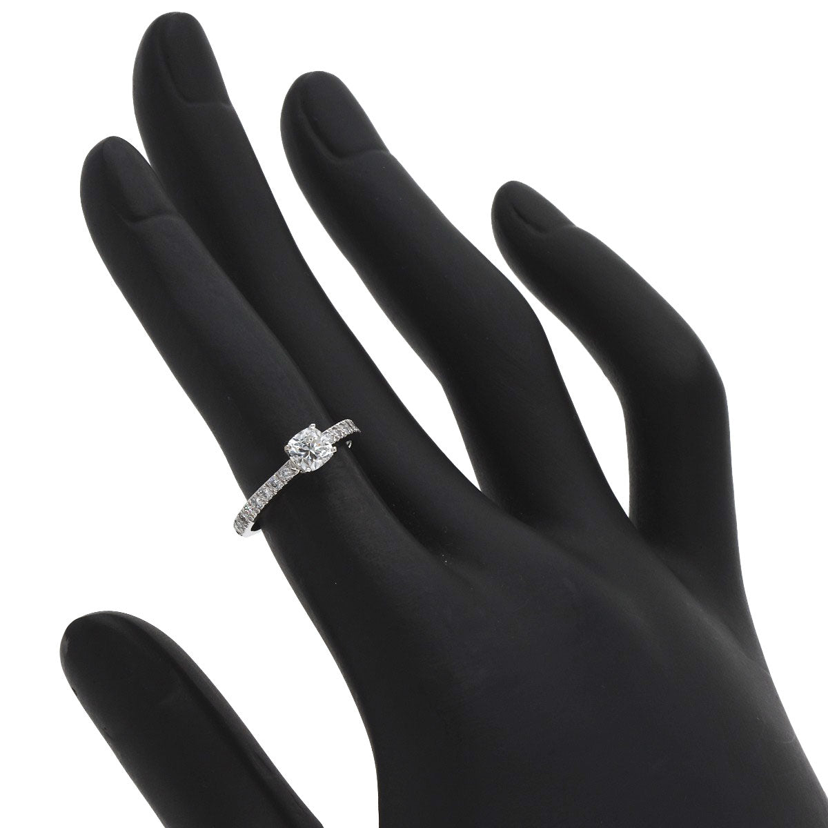 TIFFANY&Co. Solitaire Diamond Ring Platinum PT950 Ladies [Used]
