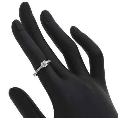 TIFFANY&Co. Solitaire Diamond Ring Platinum PT950 Ladies [Used]