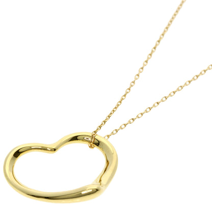 TIFFANY&Co. Open heart Necklace K18 Yellow Gold Ladies [Used]