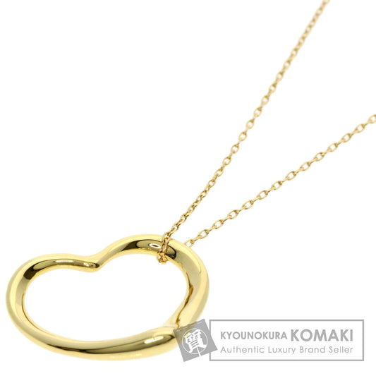 TIFFANY&Co. Open heart Necklace K18 Yellow Gold Ladies [Used]