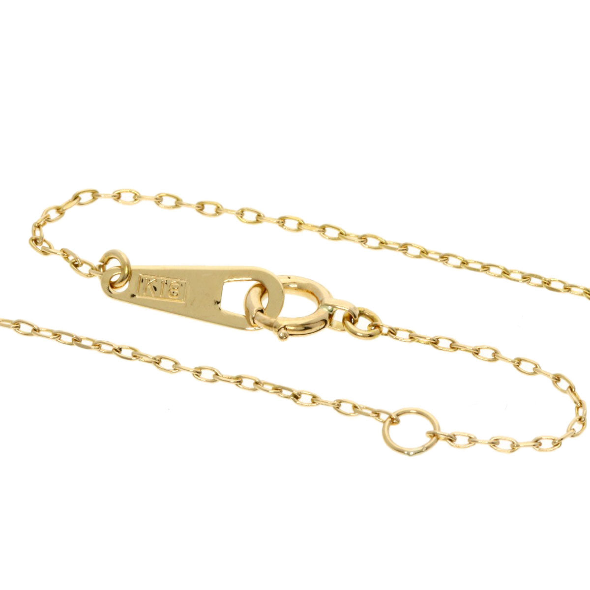 TIFFANY&Co. Open heart Necklace K18 Yellow Gold Ladies [Used]