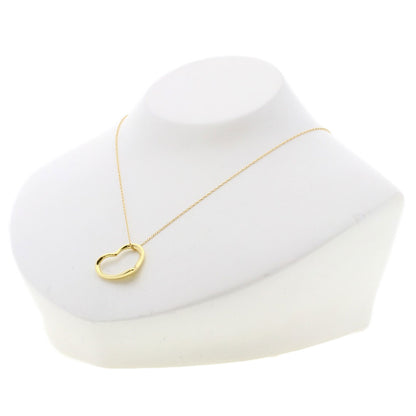 TIFFANY&Co. Open heart Necklace K18 Yellow Gold Ladies [Used]