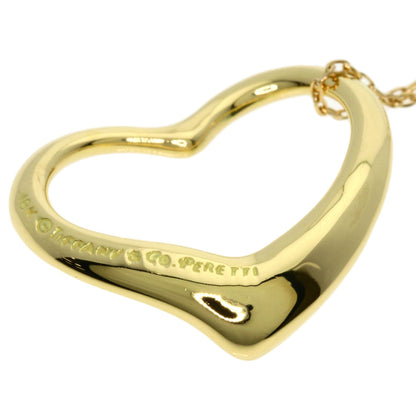 TIFFANY&Co. Open heart Necklace K18 Yellow Gold Ladies [Used]