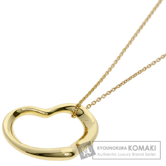 TIFFANY&Co. Open heart Necklace K18 Yellow Gold Ladies [Used]
