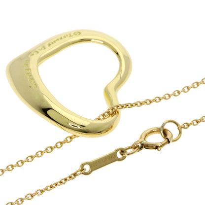 TIFFANY&Co. Open heart Necklace K18 Yellow Gold Ladies [Used]