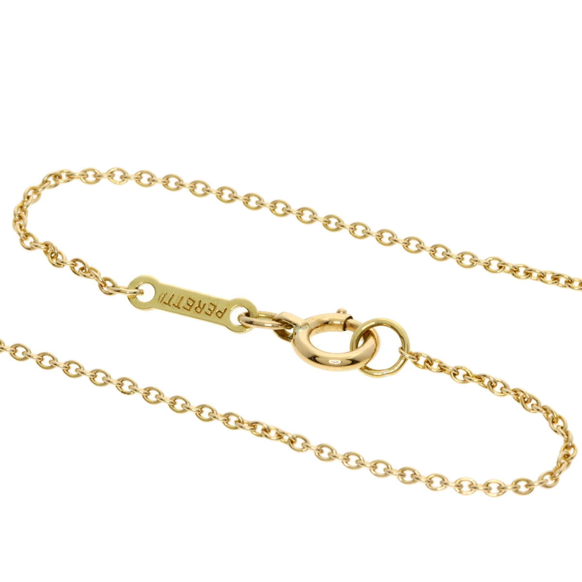 TIFFANY&Co. Open heart Necklace K18 Yellow Gold Ladies [Used]
