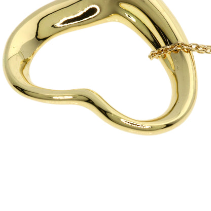 TIFFANY&Co. Open heart Necklace K18 Yellow Gold Ladies [Used]
